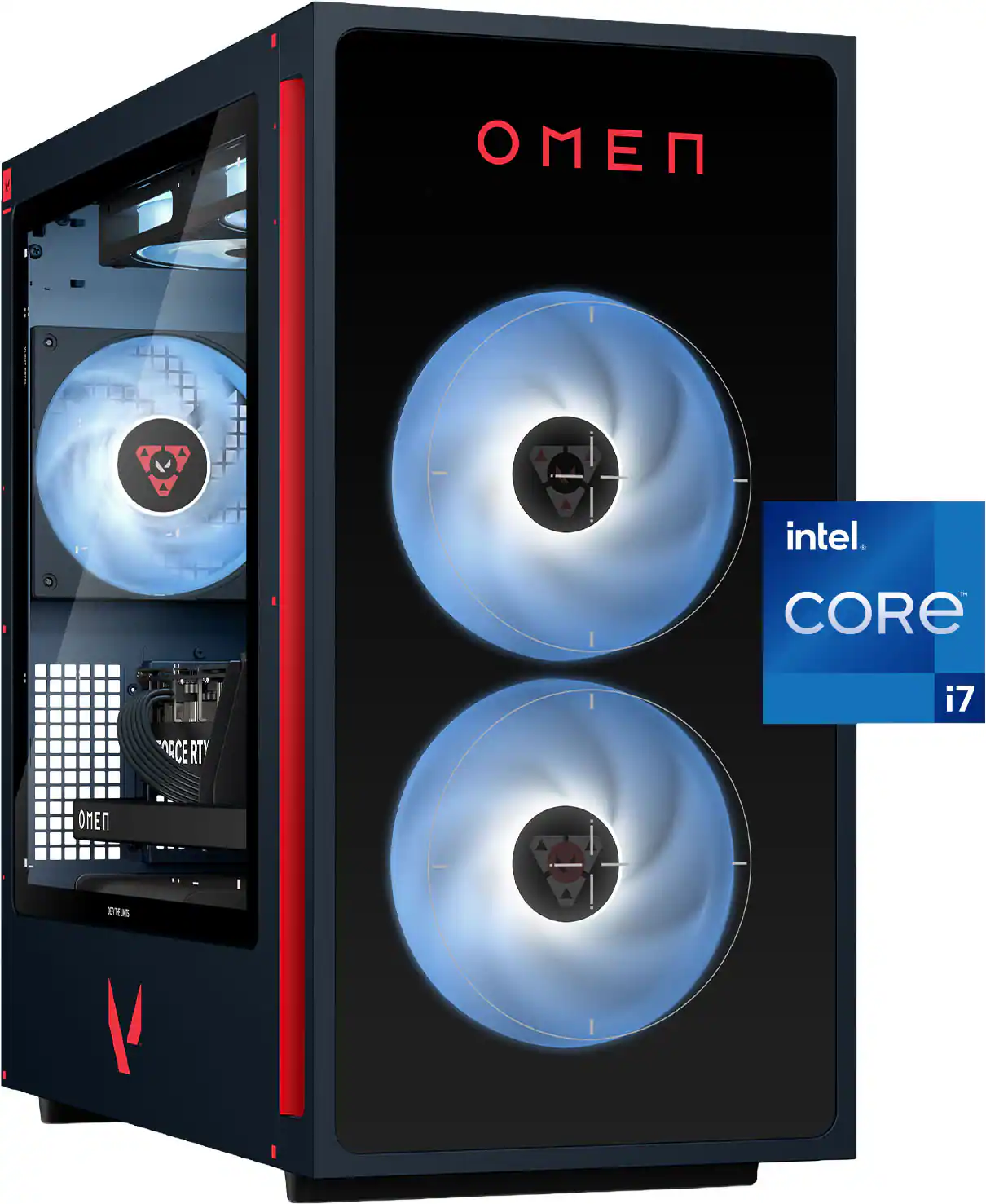 HP OMEN - 35L VALORANT Ltd. Ed. Gaming Desktop - Intel Core i7-14700F 2024 - 16GB Memory - NVIDIA GeForce RTX 5060 Ti - 1TB SSD - Navy