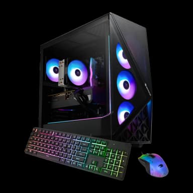iBUYPOWER - Slate Gaming Desktop PC - AMD Ryzen 5 8400F, NVIDIA GeForce RTX 5060Ti 8GB, 16GB DDR5 RGB,1TB SSD - Black