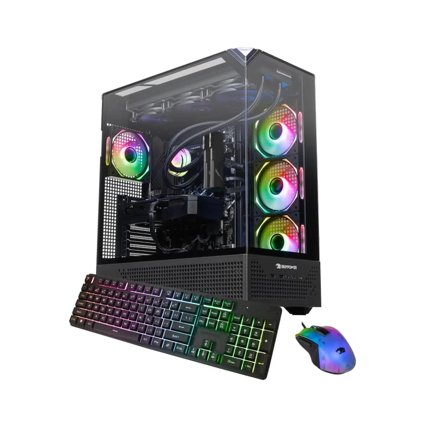 iBUYPOWER - Element Pro Gaming Desktop PC - Intel Core Ultra 7 270K Plus, NVIDIA RTX 5080 16GB, 32GB DDR5 RAM, 2TB SSD_EPBI7N5801 - Black