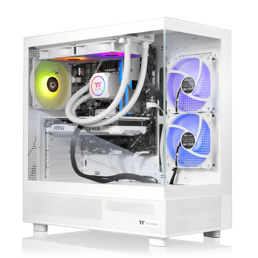 Thermaltake - LCGS View 7870TS-270Gaming Desktop AMD Ryzen 7 7800X3D 2023, 32GB Memory, NVIDIA GeForce RTX 5070 Ti, 2TB NVMe M.2 - White