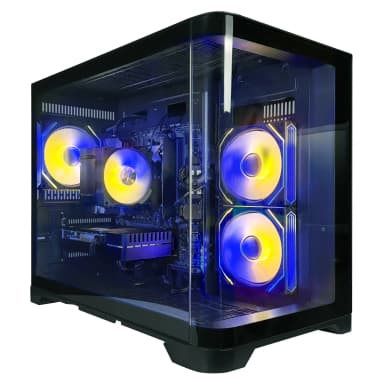 Periphio - Atlas Gaming PC,Ryzen 5 5500,AMD Radeon 6500XT GPU,16GB RAM,1TB SSD,WiFi,Windows 11,1080p,Computer - Black