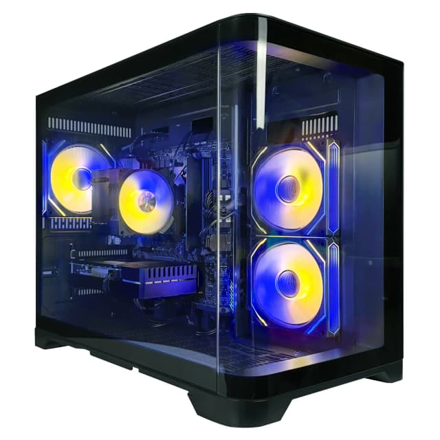 Periphio - Atlas Gaming PC,Ryzen 5 5500,AMD Radeon 6500XT GPU,16GB RAM,1TB SSD,WiFi,Windows 11,1080p,Computer - Black
