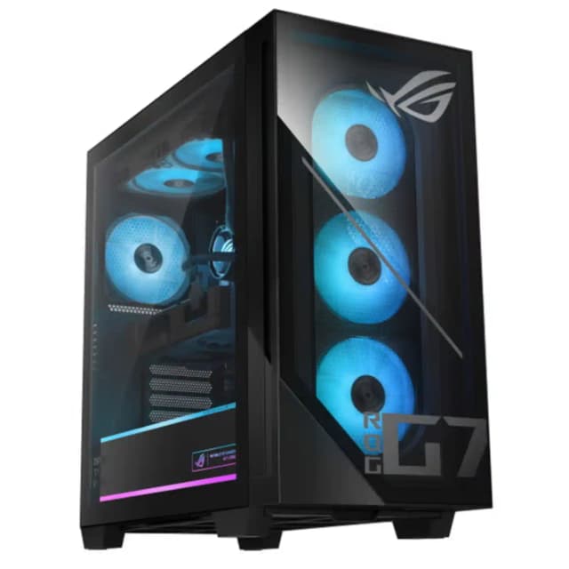 ASUS - ROG GM700 58L AMD Ryzen 7 8700F 4.1 GHz 32GB DDR5 1TB SSD NVIDIA GeForce RTX 5060 Windows 11 Home Gaming Desktop - Black