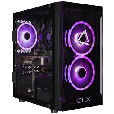 CLX - Set Gaming Desktop - AMD Ryzen 7 8700F - 16GB DDR5 5600 Memory - GeForce RTX 5060 8GB - 1TB NVMe M.2 SSD - Black