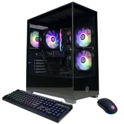 CyberPowerPC - Gaming Desktop - AMD Ryzen 5 8400F 2024 - NVIDIA GeForce RTX 5060 Ti 8GB - 16GB DDR5 Memory - 1TB SSD Storage - Black