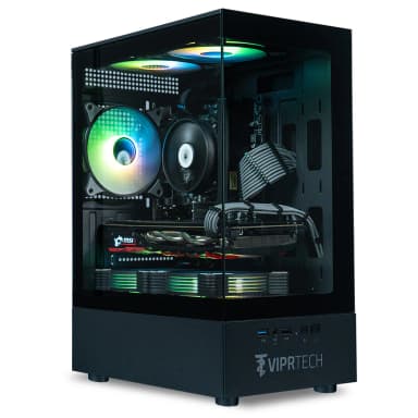 ViprTech - Stryker 2.0 Gaming PC - AMD Ryzen 7 (4.1GHz), AMD RX 580 8GB, 32GB DDR4, 1TB SSD, Desktop Computer - Black
