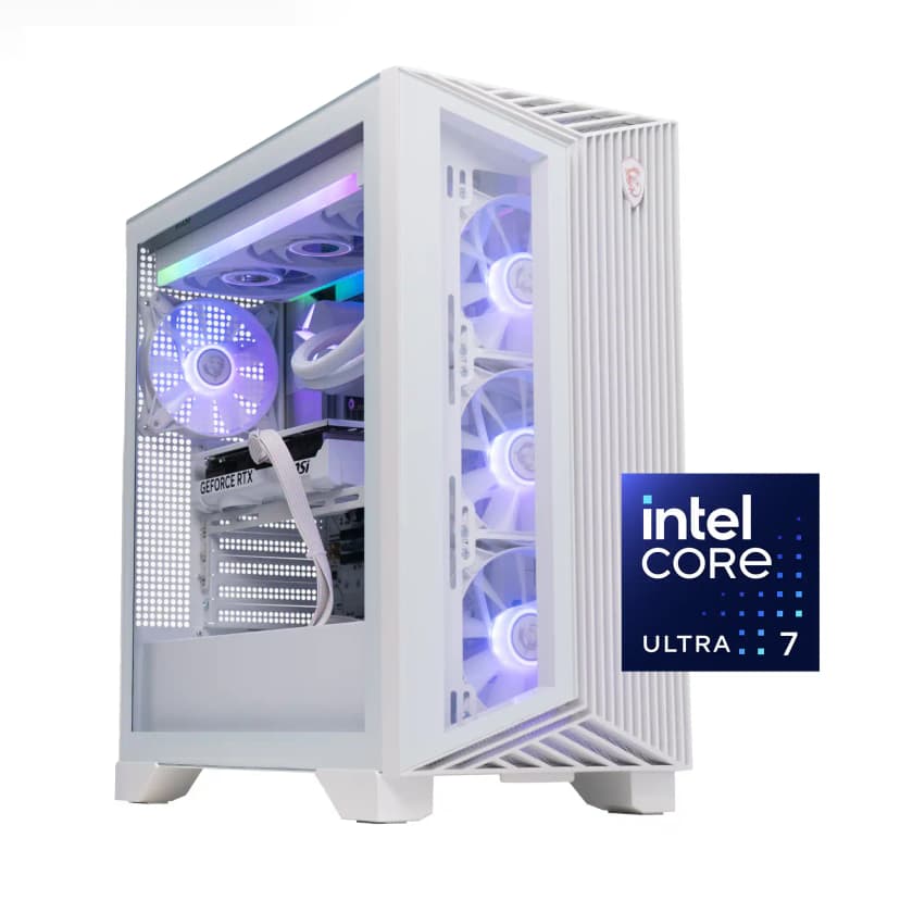 MSI - Aegis RS2 AI Gaming Desktop - Intel Ultra 7 270K PLUS 2026 - 16GB Memory - NVIDIA GeForce RTX 5060 TI - 1TB Storage - White